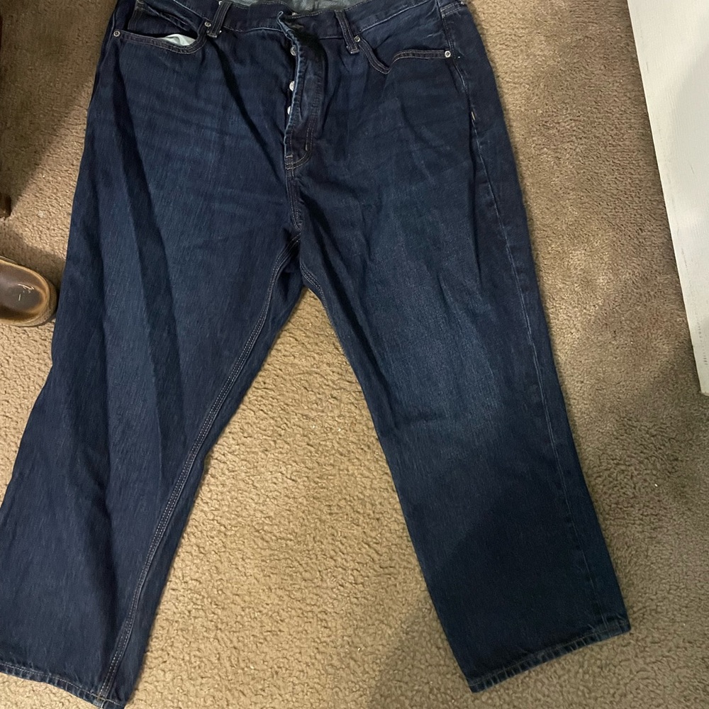 Old Navy Women's Dark Blue Relaxed Jeans